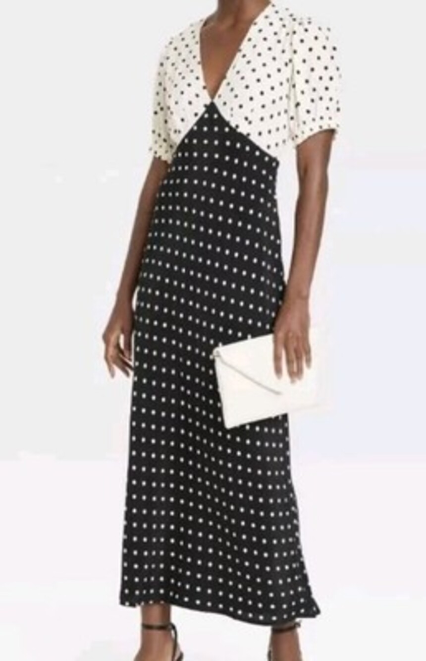 Classic Polka Dot Maxi Dress - A New Day - Viral Target Dress - Size: M - Picture 2 of 9